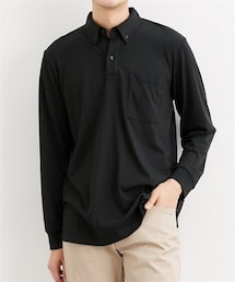 nissen | ボタンダウン長袖ポロシャツ【大きいサイズ有】(ポロシャツ)