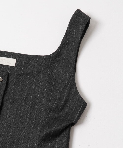 URBAN RESEARCH（アーバンリサーチ）の「AMOMENTO　WOOL SNAP BUTTON VEST（ベスト・レディース・STRIPE・0）」の4枚目の写真