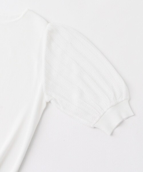 URBAN RESEARCH ROSSO（アーバンリサーチロッソ）の「ドッキングシアープリーツスリーブプルオーバー（ニット/セーター・レディース・OFF WHITE/L/BEIGE/BLACK/MUSCAT・FREE）」の12枚目の写真