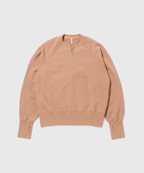 ADAM ET ROPE'(アダムエロペ)の「【MIDTHINGS/ミッドシングス】ELBOW PATCH SWEAT SHIRTS(スウェット・メンズ・キャメル/ベージュ・2/3)」の2枚目の写真