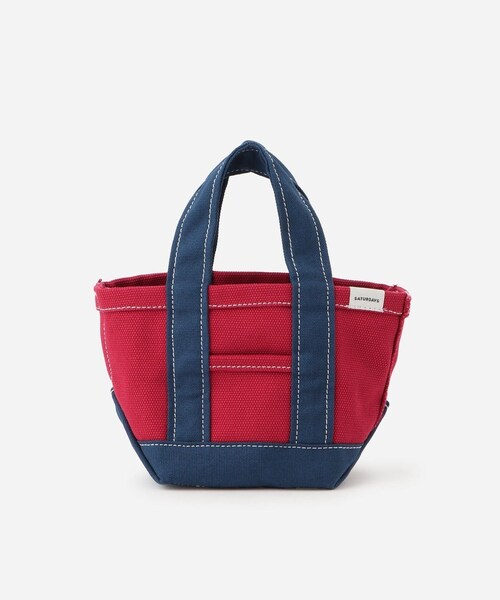Saturdays NYC(サタデーズ ニューヨークシティ )の「Canvas Mini Tote Bag(トートバッグ・レディース・ブラック/キミドリ/ネイビー/レッド/イエロー・F)」の6枚目の写真