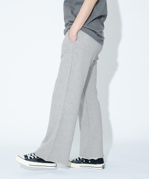 URBAN RESEARCH Sonny Label（アーバンリサーチサニーレーベル）の「GLASSY SEA　sweat flare pants（スウェットパンツ・レディース・GRAY/OATMEAL・FREE）」の8枚目の写真