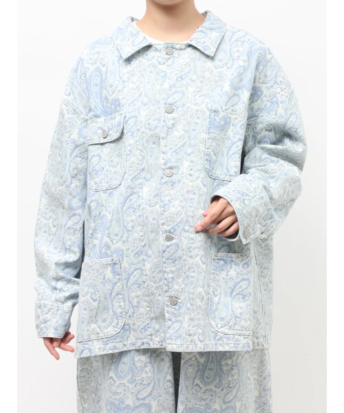 Ungrid（アングリッド）の「ペイズリーデニムカバーオール（カバーオール・レディース・ブルー/アイスブルー・F）」の14枚目の写真