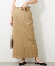 CHIC STYLE | 大きいサイズ綿100％ロングスリットマキシタイトスカートシックスタイル(スカート)