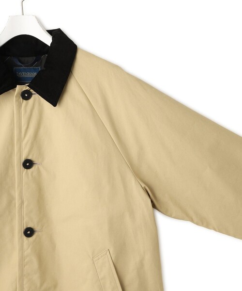ADAM ET ROPE'(アダムエロペ)の「【LAVENHAM for ADAM ET ROPE'】別注 CHANTRY(ナイロンジャケット・レディース・ブラック/ベージュ・F)」の22枚目の写真