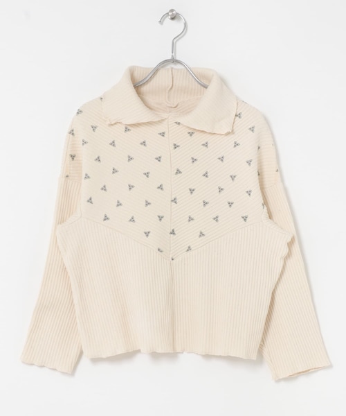 THE GOODLAND MARKET（ザグッドランドマーケット）の「77circa　v shape cutback rib top（ニット/セーター・レディース・PURPLE1/PURPLE2/PURPLE3・one）」の2枚目の写真