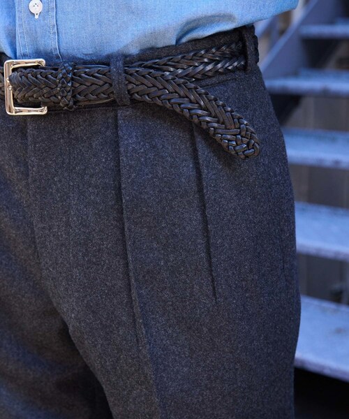 ADAM ET ROPE'(アダムエロペ)の「【HEUGN/ユーゲン】Freddie FLANNEL(スラックス・メンズ・グレー・1/2/3/4)」の21枚目の写真