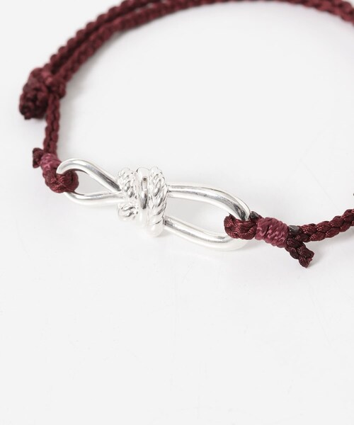 URBAN RESEARCH(アーバンリサーチ)の「XOLO ROPE LINK SILK BRACELET(ブレスレット・メンズ・BLK/GRY35/NVY/BGD・Free)」の14枚目の写真