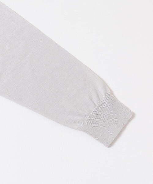 URBAN RESEARCH DOORS（アーバンリサーチドアーズ）の「LIFE STYLE TAILOR　マシンウォッシャブルハイゲージクルーニット（シャツ/ブラウス・メンズ・IVORY/NAVY/杢CHARCOAL/GREEN・M/L）」の7枚目の写真