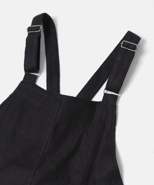 かぐれ（カグレ）の「リネンバッククロスサロペット（サロペット/オーバーオール・レディース・GREGE/BLACK・Free）」の2枚目の写真