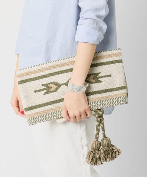 URBAN RESEARCH DOORS（アーバンリサーチドアーズ）の「オルテガ2wayクラッチバッグ（クラッチバッグ・レディース・KHAKI/RED/BLACK・one）」の8枚目の写真