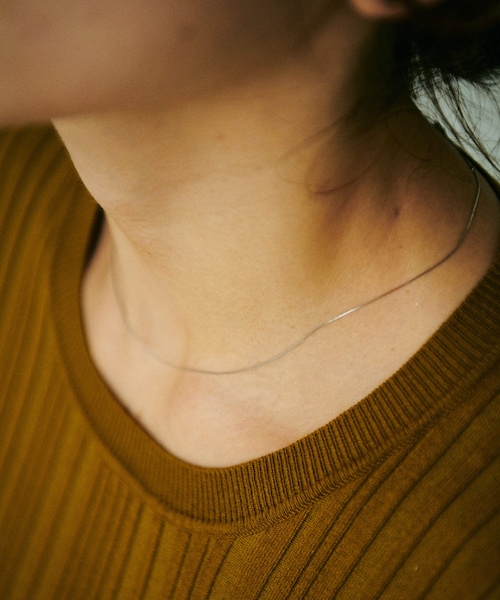 ROPE'(ロペ)の「【Mimi】R(ロペ アール)PT ベネチアン45チェーンショートネックレス(ネックレス・レディース・シルバー系・F)」の18枚目の写真