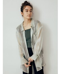 MURUA | シャイニーシアーシャツ(シャツ/ブラウス)