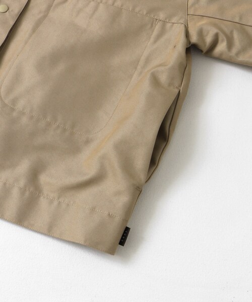 EKAL（エカル）の「『吸水速乾/イージーケア』coolmax chino ショートカバーオールジャケット（カバーオール・レディース・ベージュ/ネイビー・one）」の12枚目の写真