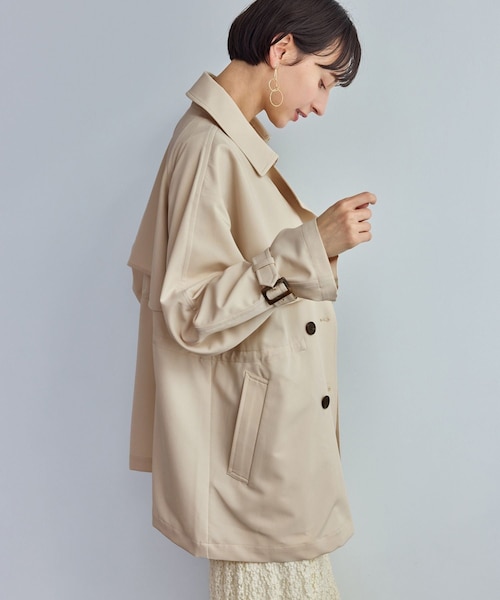 ROPE' PICNIC(ロペピクニック)の「ミドル丈トレンチコート/撥水・花粉ガード(トレンチコート・レディース・ベージュ/カーキ/ネイビー・F)」の10枚目の写真