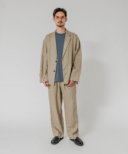 URBAN RESEARCH(アーバンリサーチ)の「LINEN WIDE EASY PANTS(その他パンツ・メンズ・BLACK/BEIGE/NAVY・M/L)」の19枚目の写真
