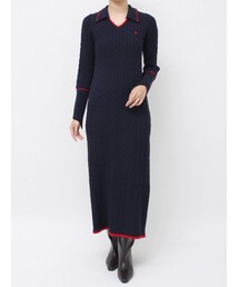 POLO BCS | 【POLO BCSコラボ】ケーブルラインニットワンピース(ワンピース)