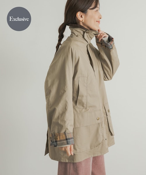 URBAN RESEARCH DOORS（アーバンリサーチドアーズ）の「『別注』Barbour　BEDALE（テーラードジャケット・レディース・white/beige・M）」の3枚目の写真