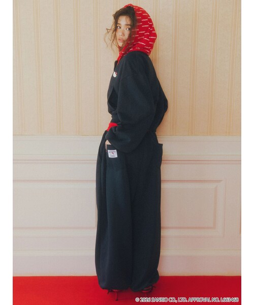 CALNAMUR（カルナムール）の「【HELLO KITTYコラボ】スウェットワイドパンツ（その他パンツ・レディース・チャコールグレー/ピンク/ネイビー・F）」の9枚目の写真