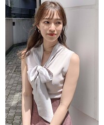 dazzlin | ボウタイノースリニットトップス(ニット/セーター)