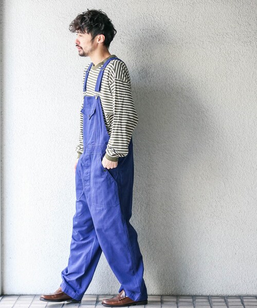 URBAN RESEARCH Sonny Label（アーバンリサーチサニーレーベル）の「ARMY TWILL　LightHerringbone Overall（つなぎ/オールインワン・メンズ・WHITE/NAVY・M/L）」の7枚目の写真