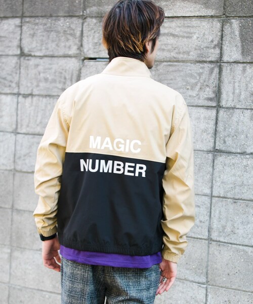 URBAN RESEARCH Sonny Label（アーバンリサーチサニーレーベル）の「MAGIC NUMBER　STRETCH TRACK BLOUSON∴（ブルゾン・メンズ・BLACK/BEIGE・M/L）」の12枚目の写真