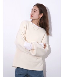 Ungrid | アウトリンキングクルーネックニット(ニット/セーター)