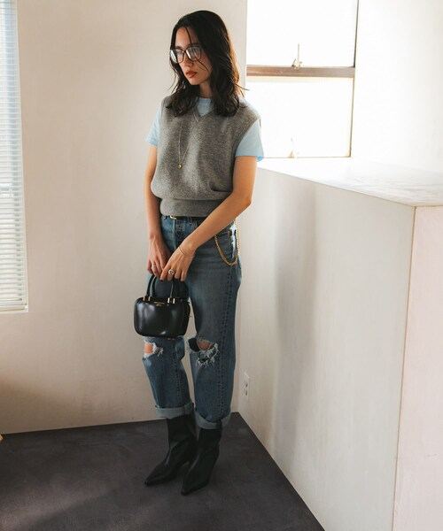 URBAN RESEARCH(アーバンリサーチ)の「Levi’s Exclusive RIBCAGE STRAIGHT ANKLE(デニムパンツ・レディース・Q MOTHER・26/27/28)」の19枚目の写真
