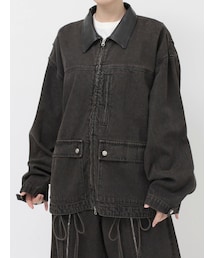 jouetie | ルーズワークジャケット【セットアップ対応】(デニムジャケット)