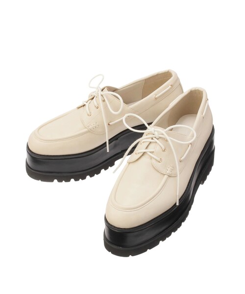 dazzlin（ダズリン）の「レースアップローファー（ローファー・レディース・アイボリー/ブラック/ブラウン/ミックス・M/L）」の13枚目の写真