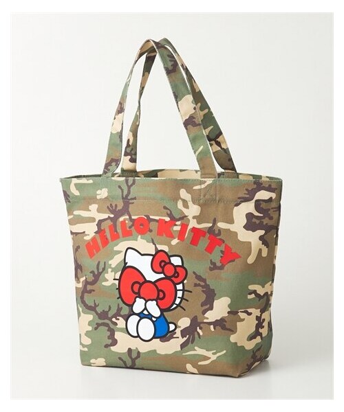 nissen（ニッセン）の「キティキャンバストートバック（Ａ４対応）（トートバッグ・メンズ・カモフラ/レオパード・Y）」の3枚目の写真