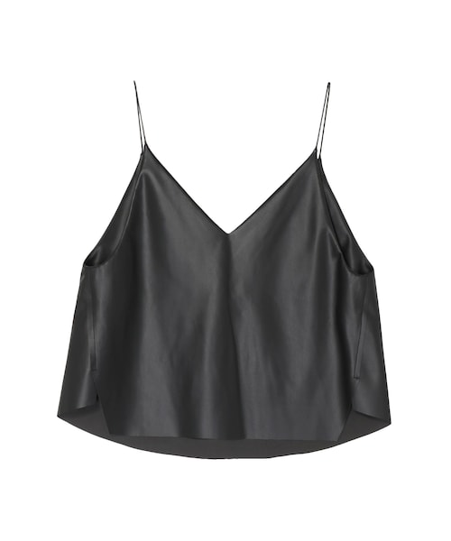キャミソール UN3D. - UN3D FAKE LEATHER CAMISOLE UN3D.（アンスリード）の「FAKE LEATHER CAMISOLE / フェイク