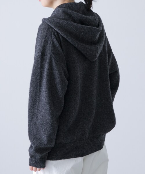 かぐれ（カグレ）の「ヤクウールフードマフラー（マフラー・レディース・CHARCOAL/MOCHA・Free）」の15枚目の写真