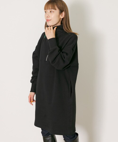 URBAN RESEARCH Sonny Label（アーバンリサーチサニーレーベル）の「ハーフジップスウェットチュニック（チュニック・レディース・オレンジ/グレー/ブラック・FREE）」の8枚目の写真