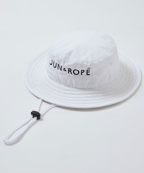 ROPE'(ロペ)の「ロゴ入りバケットハット(ハット・レディース・ブラック/ホワイト/ベージュ・L/M/F)」の1枚目の写真