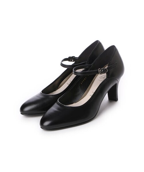 リズ ラフィーネ Riz raffinee 【3E】ラウンドトゥストラップパンプス