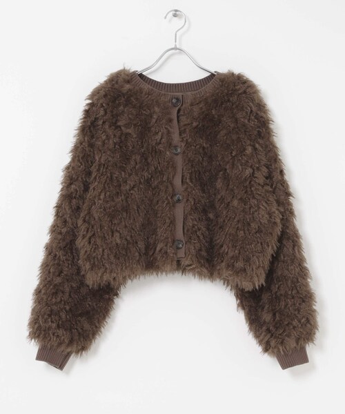 URBAN RESEARCH ROSSO（アーバンリサーチロッソ）の「THINK FUR　2Way Fur Knit Tops（ニット/セーター・レディース・Cream/Pink/Brown/Black・Free）」の22枚目の写真
