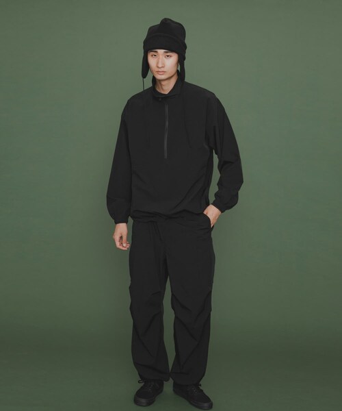 SENSE OF PLACE by URBAN RESEARCH（センスオブプレイスバイアーバンリサーチ）の「『ユニセックス』Uiscel　4WAYストレッチアノラック（その他トップス・レディース・BLACK/OLIVE・M/L）」の16枚目の写真