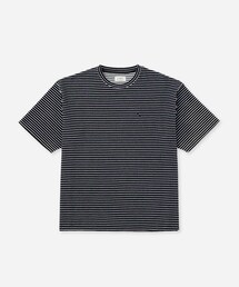Brandon Striped Pile Relaxed SS Tee