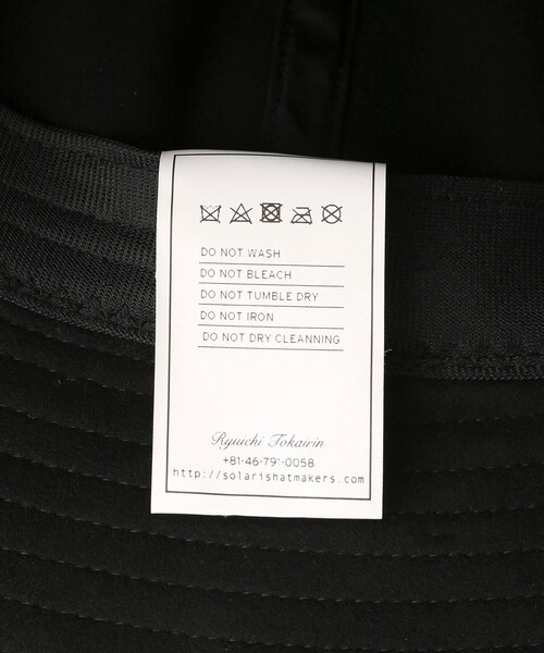 ADAM ET ROPE'（アダムエロペ）の「【SOLARIS&CO./ソロリスアンドコー】BADBOY（ハット・メンズ・ブラック・F）」の12枚目の写真