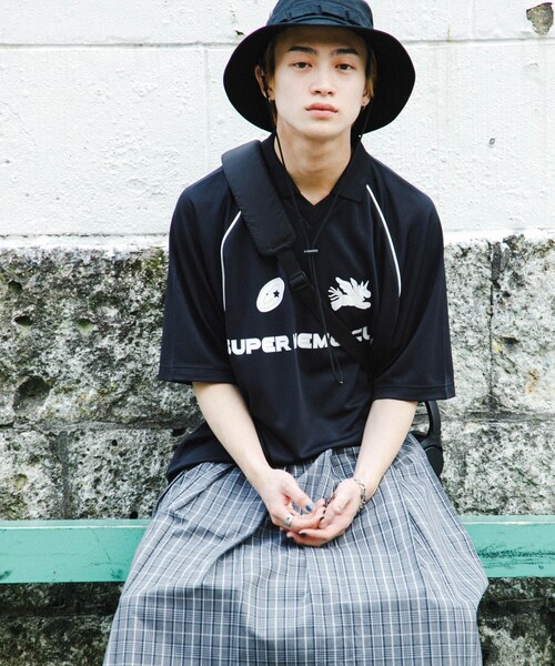 SENSE OF PLACE by URBAN RESEARCH(センスオブプレイスバイアーバンリサーチ)の「『別注』SHUHEI KOKI×SENSE OF PLACE ゲームシャツ(Tシャツ/カットソー・メンズ・BLACK/L.BLUE/NAVY・M/L)」の7枚目の写真