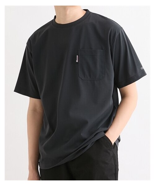 nissen（ニッセン）の「ポケット付き半袖Tシャツ　ファーストダウンエクスプロレーションギア　FDEX（Tシャツ/カットソー・メンズ・05チャコールグレー/06ブラック/64カーキ・M/L/LL）」の6枚目の写真
