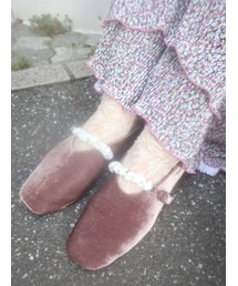 merry jenny | floral beads shoes(パンプス)