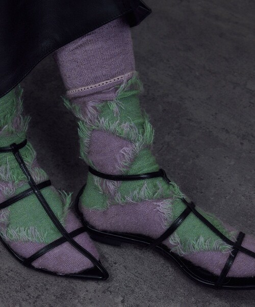ADAM ET ROPE'(アダムエロペ)の「【CONLEAD(コンリード)】Fancy / アーガイルソックス(ソックス/靴下・レディース・パープル系/レッド系/ピンク系/イエロー系・F)」の14枚目の写真