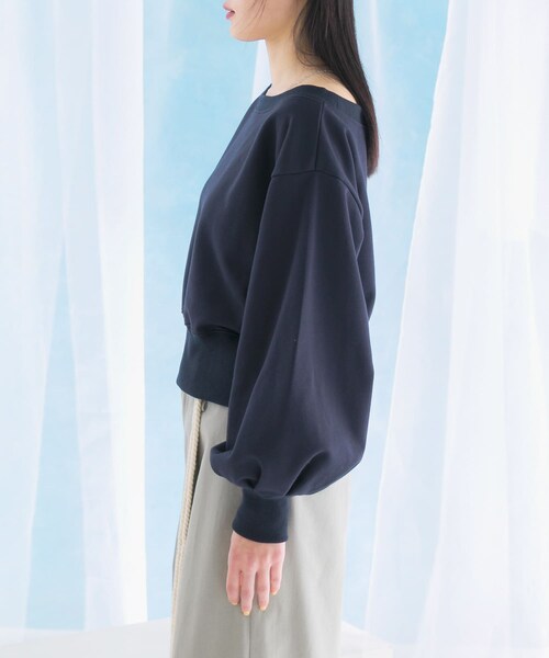 URBAN RESEARCH ROSSO（アーバンリサーチロッソ）の「オフショルダースウェット（スウェット・レディース・gray/ivory/darknavy・FREE）」の21枚目の写真