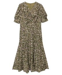 ELENDEEK | FLOWER PAINT VOILE OP(ワンピース)