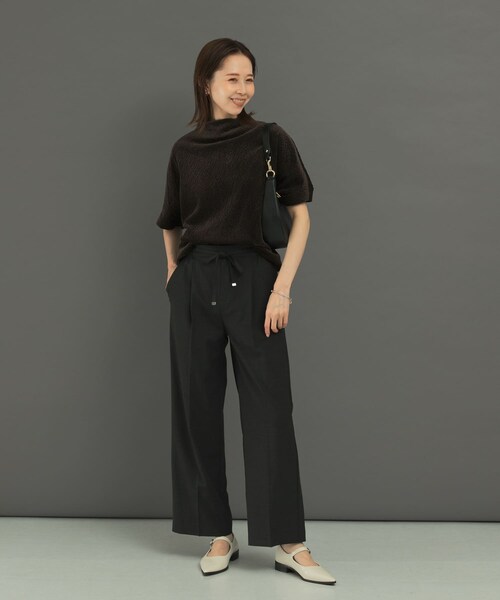 URBAN RESEARCH ROSSO（アーバンリサーチロッソ）の「ウール混ウォッシャブルイージーパンツ（その他パンツ・レディース・CHARCOAL/L/GRAY/YELLOW・36/38）」の19枚目の写真