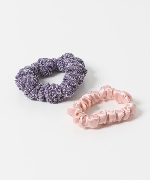 URBAN RESEARCH ROSSO（アーバンリサーチロッソ）の「TRESSE　INES lame chouchou（ヘアゴム・レディース・SET 1bk/iv/SET2 be/am/SET3 bl/ye/SET4 pu/pi・-0）」の12枚目の写真