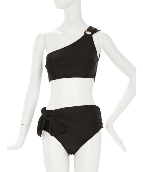 MURUA（ムルーア）の「アシメビキニ（水着・レディース・ブラック/ミックス・F）」の3枚目の写真