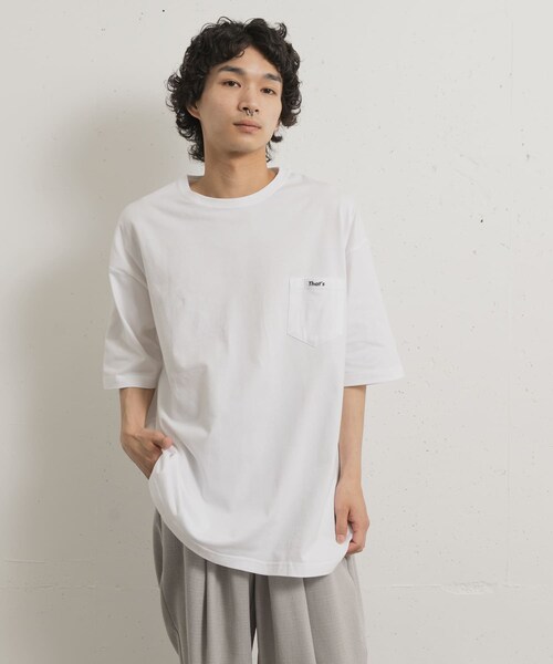 THE GOODLAND MARKET（ザグッドランドマーケット）の「That’s　the Tee Tag&Pocket（Tシャツ/カットソー・メンズ・WH・M/L/XL）」の9枚目の写真